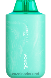 VOZOL vape Nederland - VOZOL STAR 6000/8000 v2 zuur appelijs F62N65