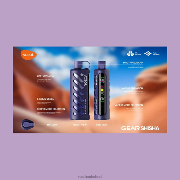 VOZOL uitrusting shisha 25000 D6P8F1 - Vozol Italia