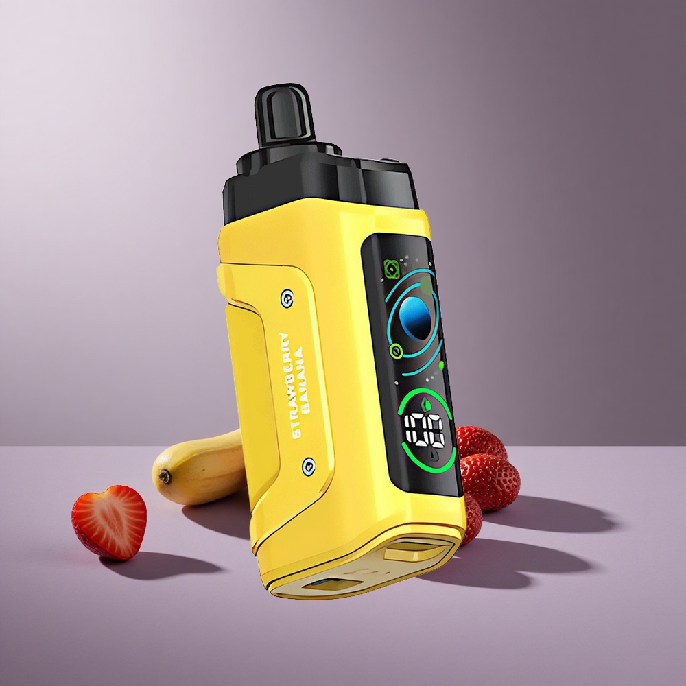 Razz Bar 45000 Puffs Wegwerp Vape Aardbei Banaan Met 1.0 Ohm Mesh Coil En 20 mg/ml Nicotine Sterkte