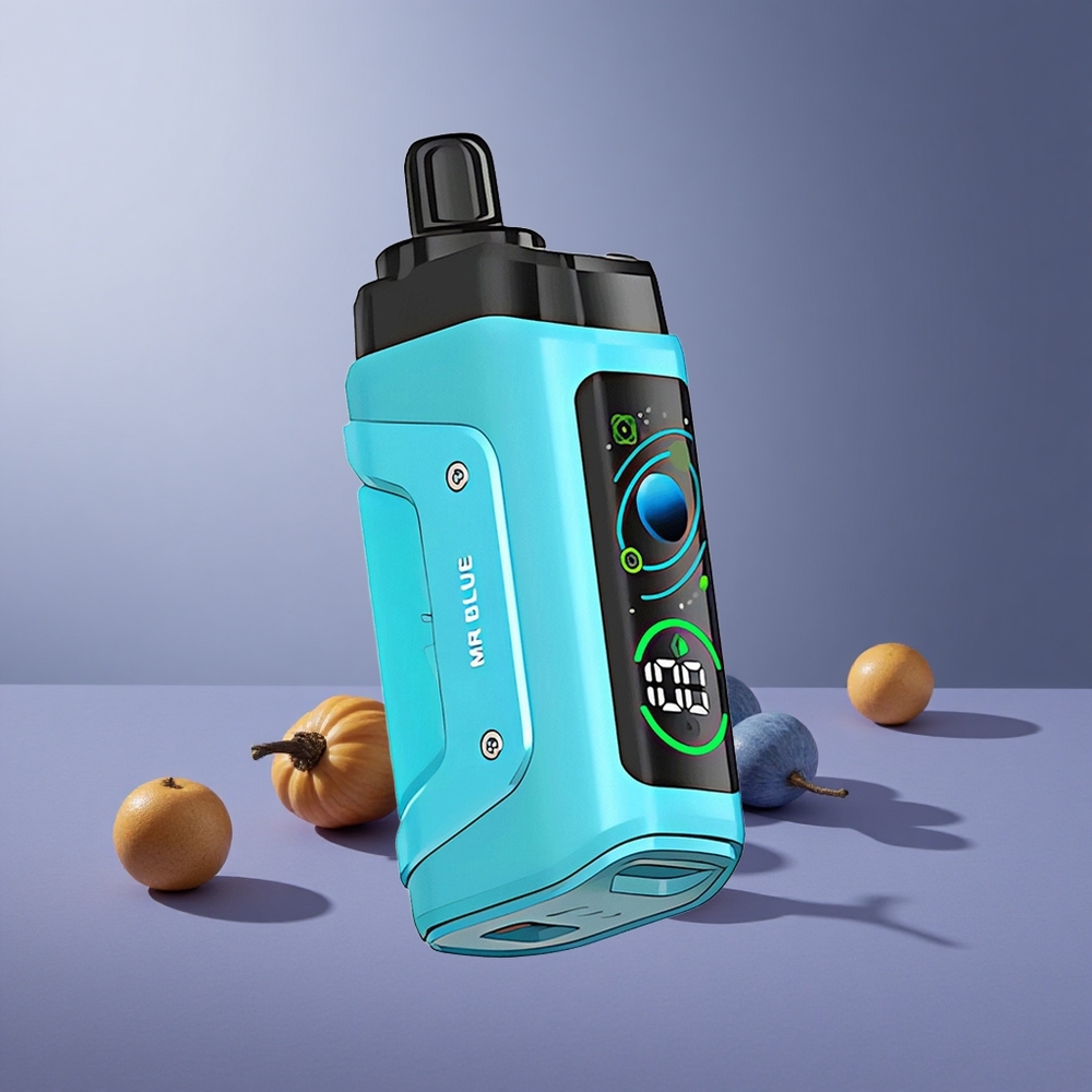 Razz Bar 45000 Puffs Wegwerp Vape Mr Blauw Met 1.0 Ohm Mesh Coil En Instelbare Luchtstroom