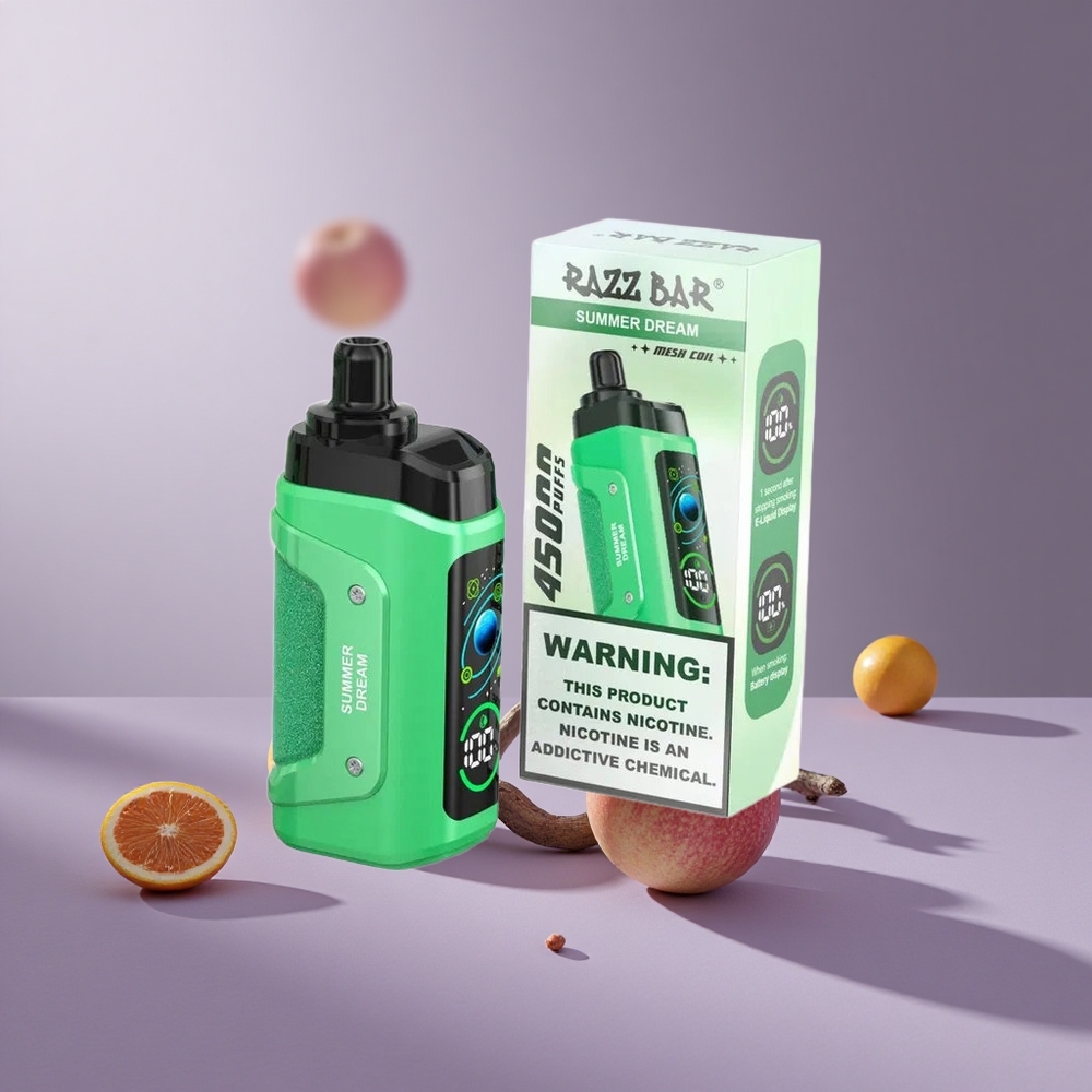 Razz Bar 45000 Puffs Wegwerp Vape Zomerdroom Met 1.0 Ohm Mesh Coil & Type-C Oplaadbaar
