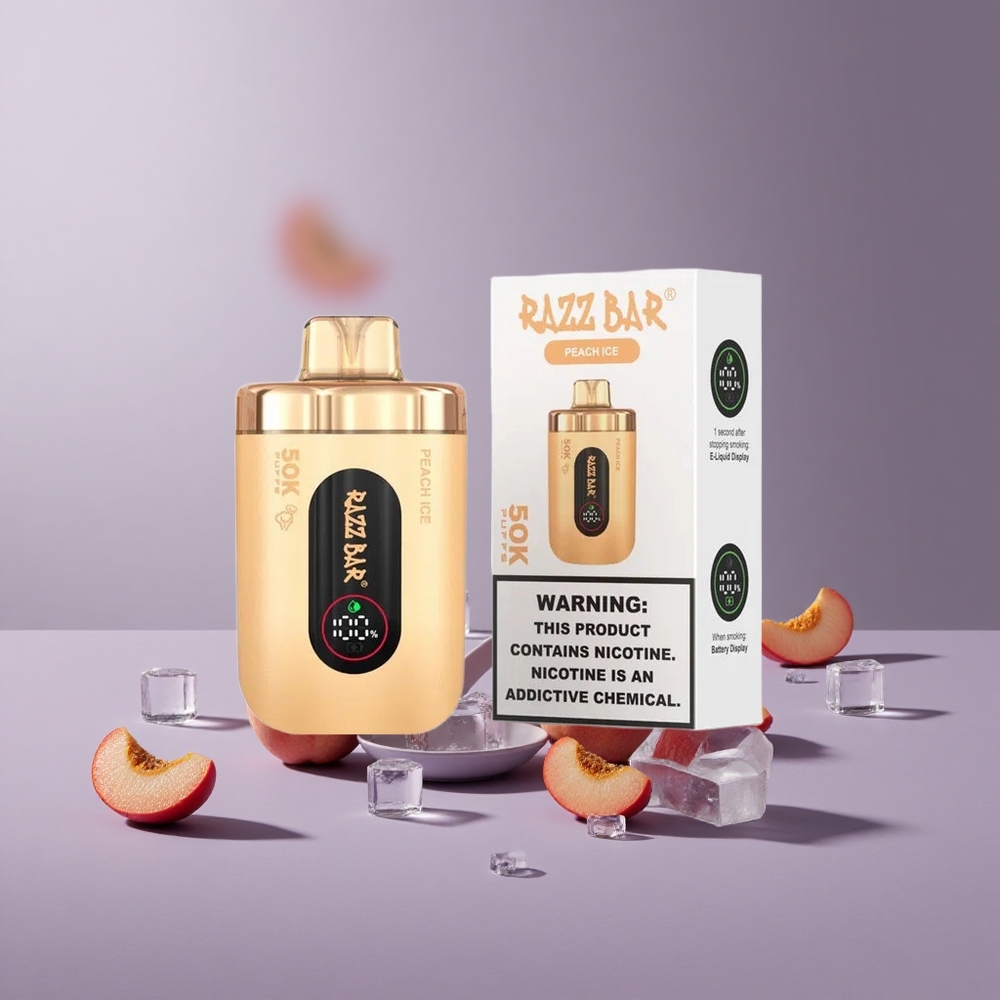 Razz Bar 50K Puffs Wegwerp Vape Perzijs IJs Tot 50000 Puffs Type-C Oplaadbaar