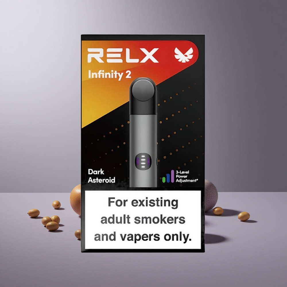 RELX Infinity 2 600-650 Puffs Grijs Apparaat met 3 Aanpasbare Vermogensstanden