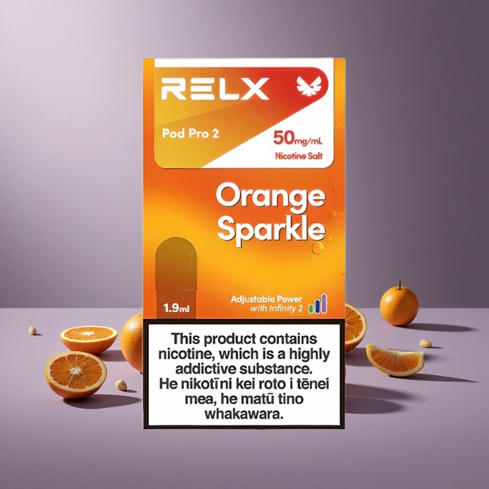 RELX Pod Pro 2 600 Puffs Oranje Glans Nicotine 5% 1.9ml
