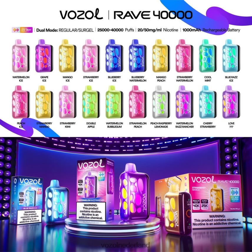 Vozol Rave 40000 D0Z0841 Vozol Nederland